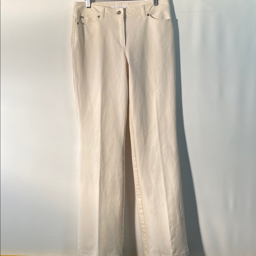 Escada Women's Cream Straight Leg Pants